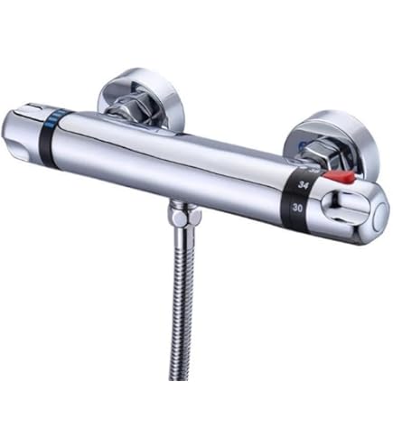 BRZU浴室用混合水栓 サーモスタットシャワー混合栓 壁付